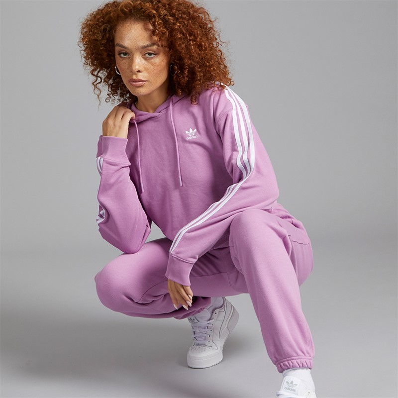 adidas Originals Womens Trefoil Essentials French Terry Joggers Preloved Purple