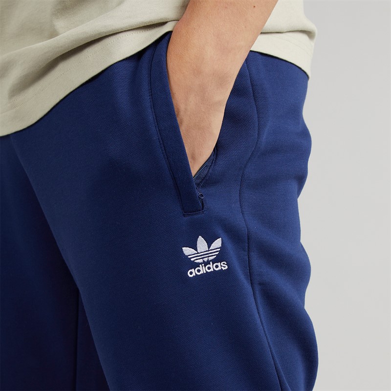 adidas Originals Mens Trefoil Essentials Joggers Dark Blue
