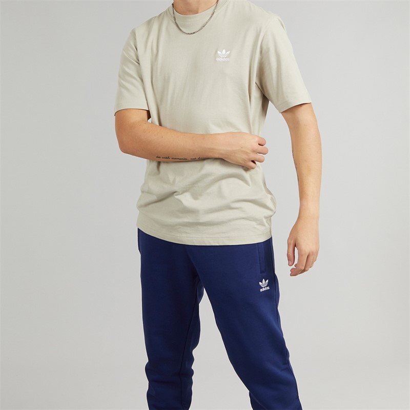 adidas Originals Mens Trefoil Essentials Joggers Dark Blue