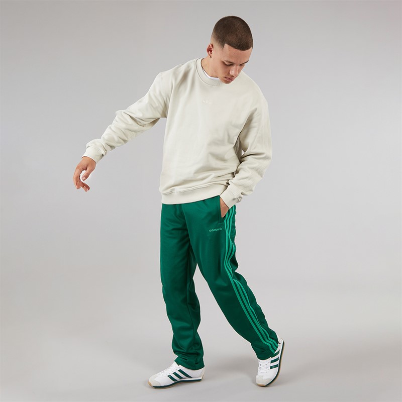 adidas Originals Mens 3-Stripes Track Pants Collegiate Green