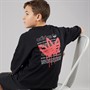 adidas Originals Junior Boys Graffiti Trefoil Graphic Back T-Shirt Black