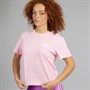 adidas Originals Womens Multiple Logo T-Shirt Orchid Fusion