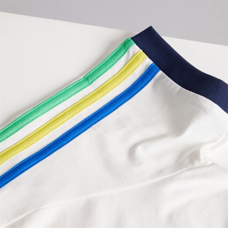 adidas Originals Junior Boys 3-Stripes T-Shirt Cloud White