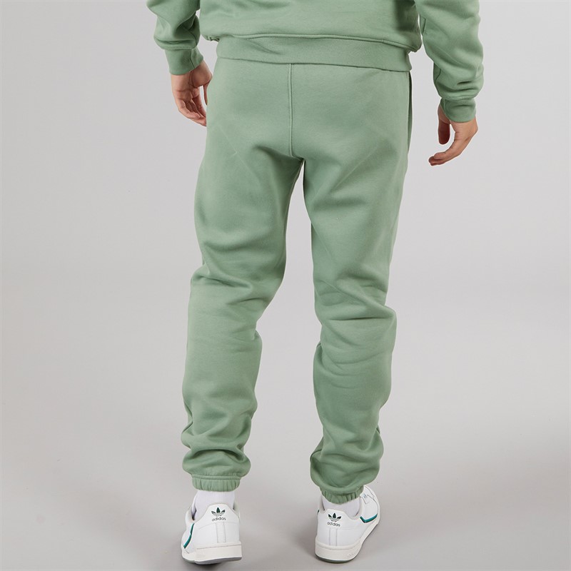 adidas Originals Mens Trefoil Essentials Joggers Silver Green