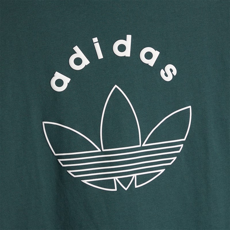 adidas Originals Junior Boys Graphic T-Shirt Mineral Green