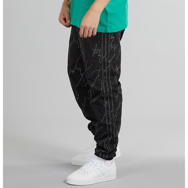 adidas Originals Mens All Over Print SST Track Pants Black
