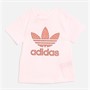 adidas Originals Infant Girls Animal Graphic Print T-Shirt White