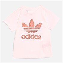 adidas Originals Infant Girls Animal Graphic Print T-Shirt White
