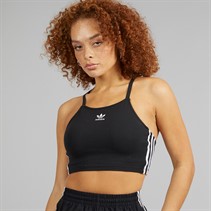 adidas Originals Womens Adicolor 3-Stripes Crop Top Black