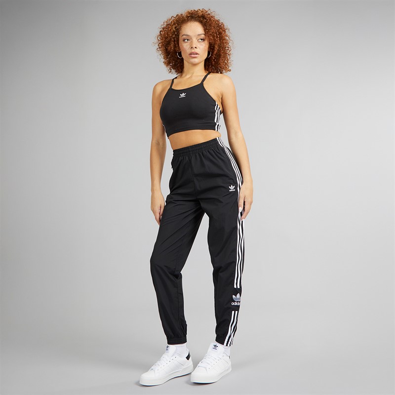 adidas Originals Womens Adicolor 3-Stripes Crop Top Black