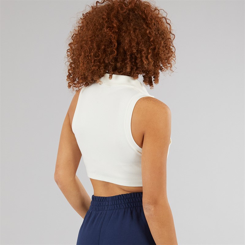 adidas Originals Womens Premium Originals Rib Top Off White