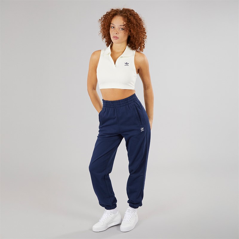 adidas Originals Womens Premium Originals Rib Top Off White