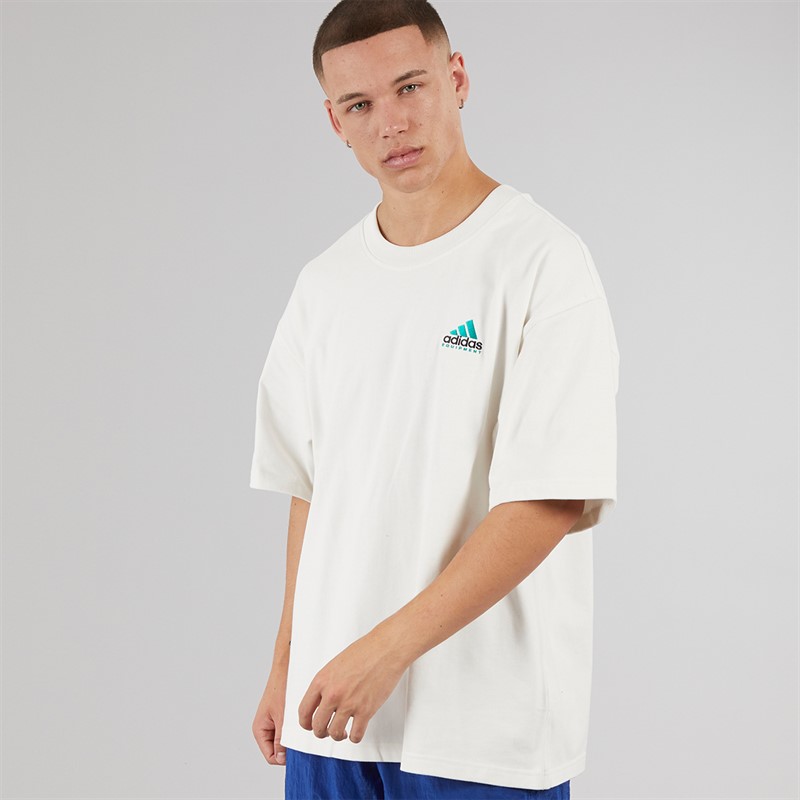 adidas Originals Mens EQT Back Graphic T-Shirt Cloud White