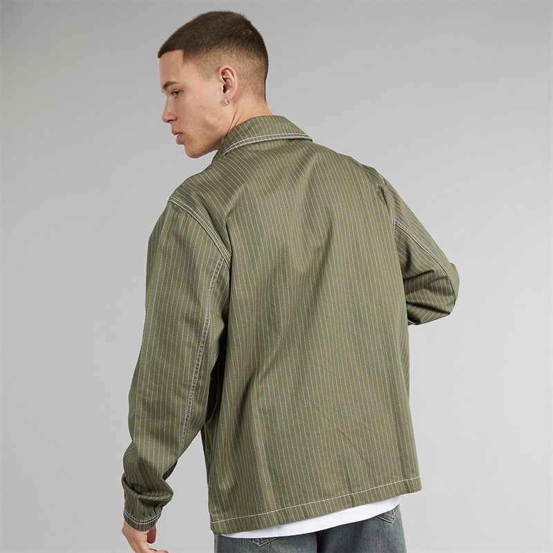 adidas Originals Mens Wabash Nylon Coach Jacket Olive Strata