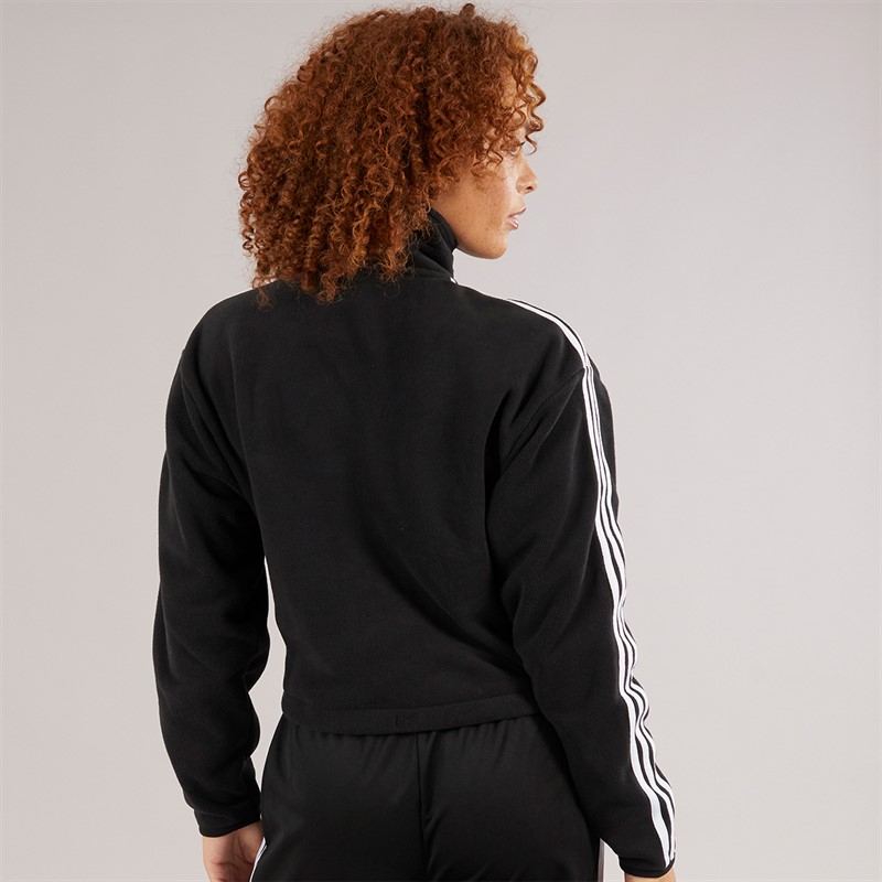 adidas Originals Womens Adicolor Polar 1/2 Zip Fleece Black