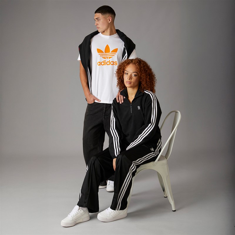 adidas Originals Womens Adicolor Polar 1/2 Zip Fleece Black