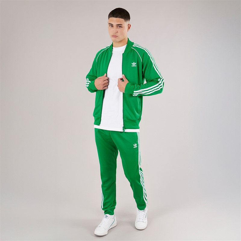adidas Originals Mens Adicolor Classics Superstar Track Pants Green/White