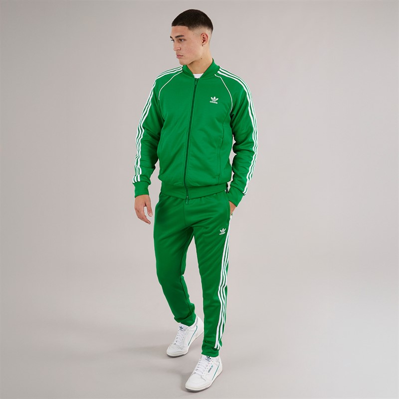 adidas Originals Mens Adicolor Classics Superstar Track Pants Green/White