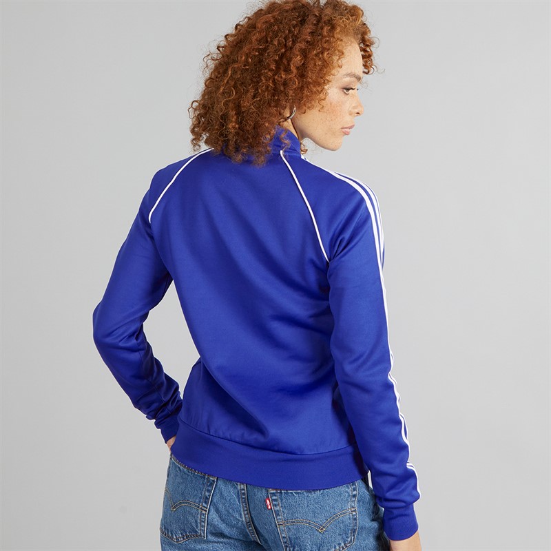 adidas Originals Womens Adicolor Classics Superstar Track Top Semi Lucid Blue