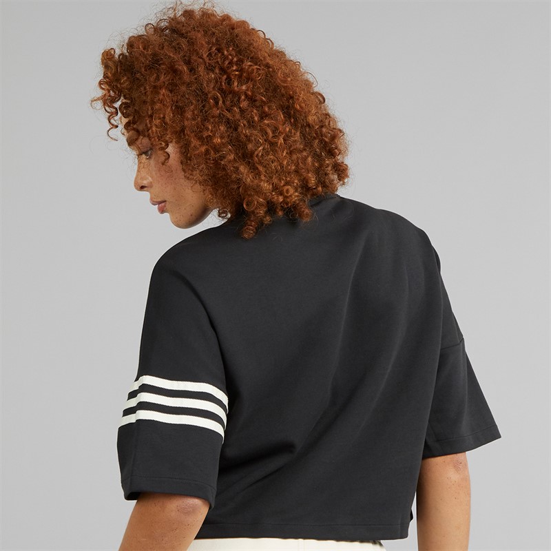 adidas Originals Womens Adicolor Neuclassics T-Shirt Black/Cream White