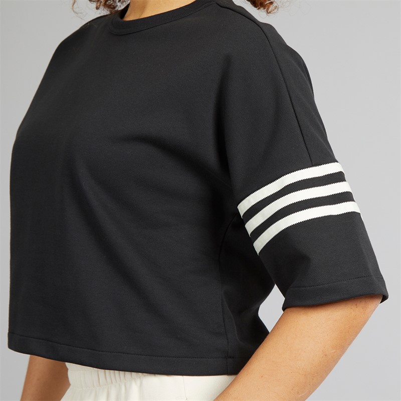 adidas Originals Womens Adicolor Neuclassics T-Shirt Black/Cream White