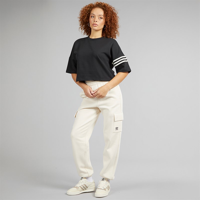 adidas Originals Womens Adicolor Neuclassics T-Shirt Black/Cream White