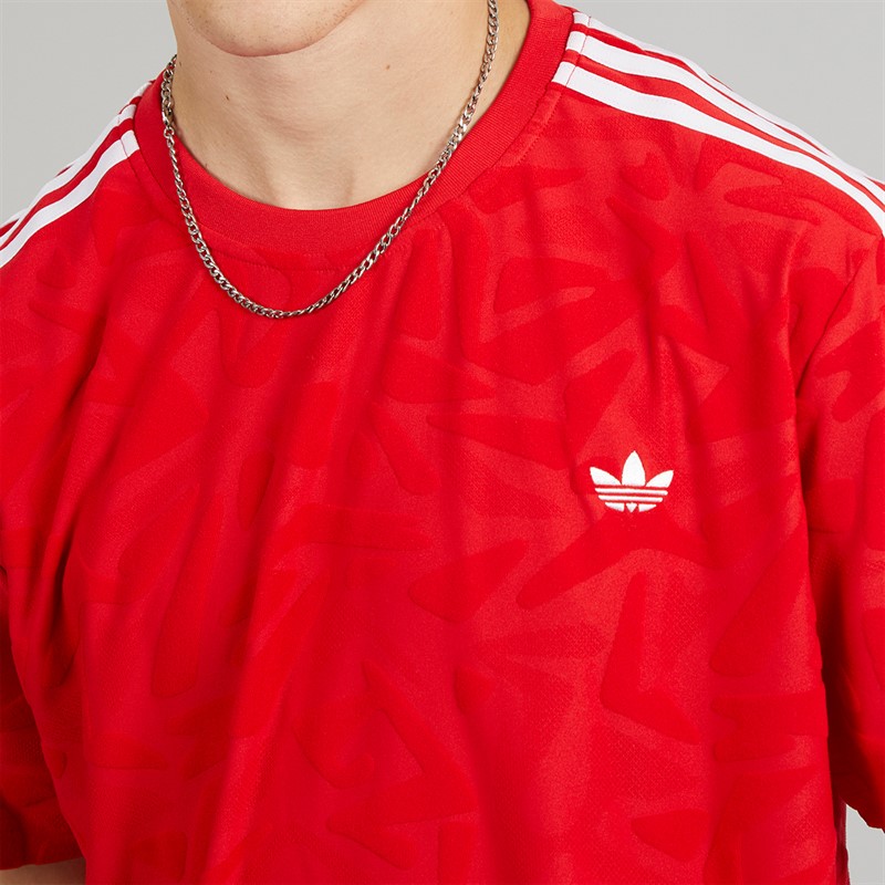 adidas Originals Mens Premium Originals Jersey Better Scarlet