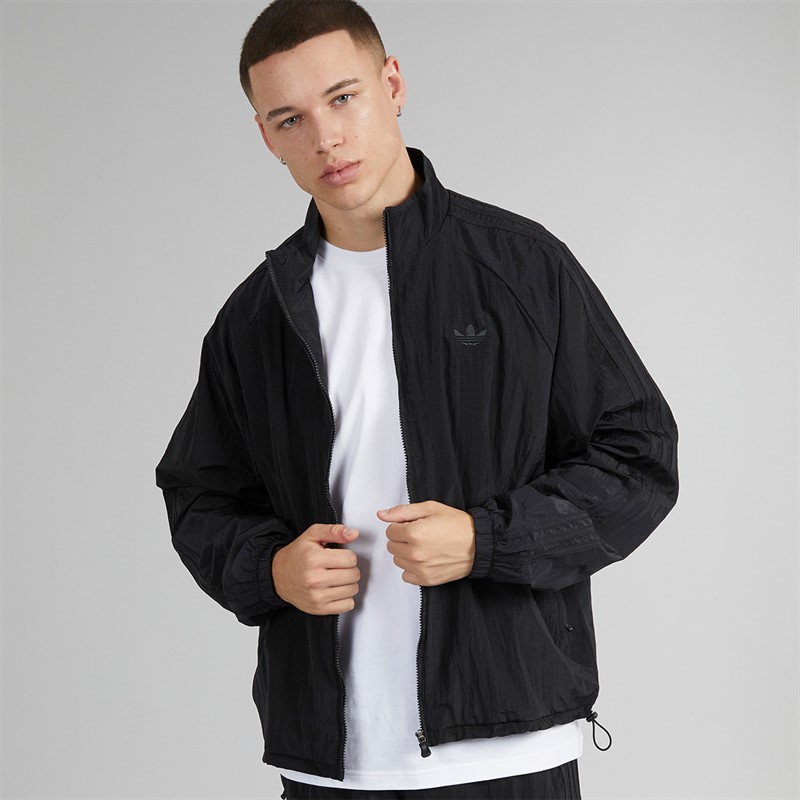 adidas Originals Mens Adicolor 2000s Woven Track Jacket Black