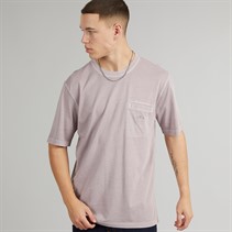 adidas Originals Mens Trefoil Essentials + Dye Pocket T-Shirt Preloved Fig