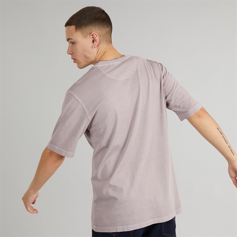 adidas Originals Mens Trefoil Essentials + Dye Pocket T-Shirt Preloved Fig