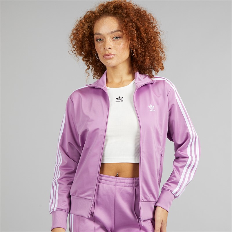 adidas Originals Womens Adicolor Classics Loose Firebird Track Top Preloved Purple