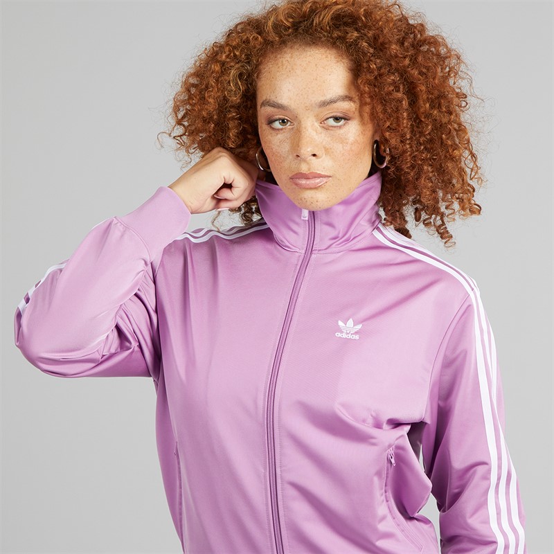 adidas Originals Womens Adicolor Classics Loose Firebird Track Top Preloved Purple