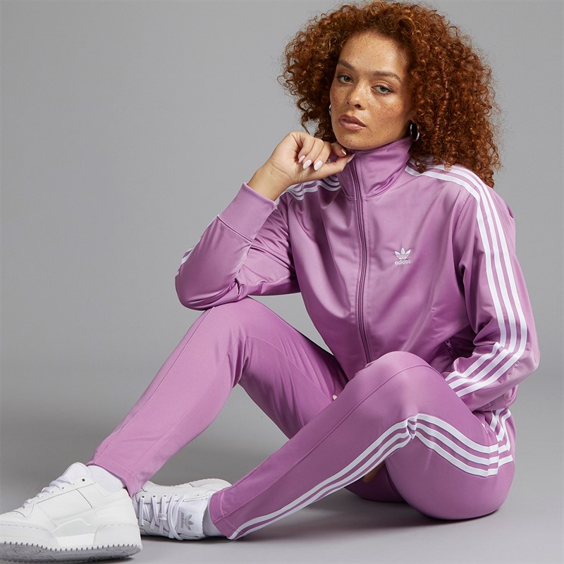 adidas Originals Womens Adicolor Classics Loose Firebird Track Top Preloved Purple