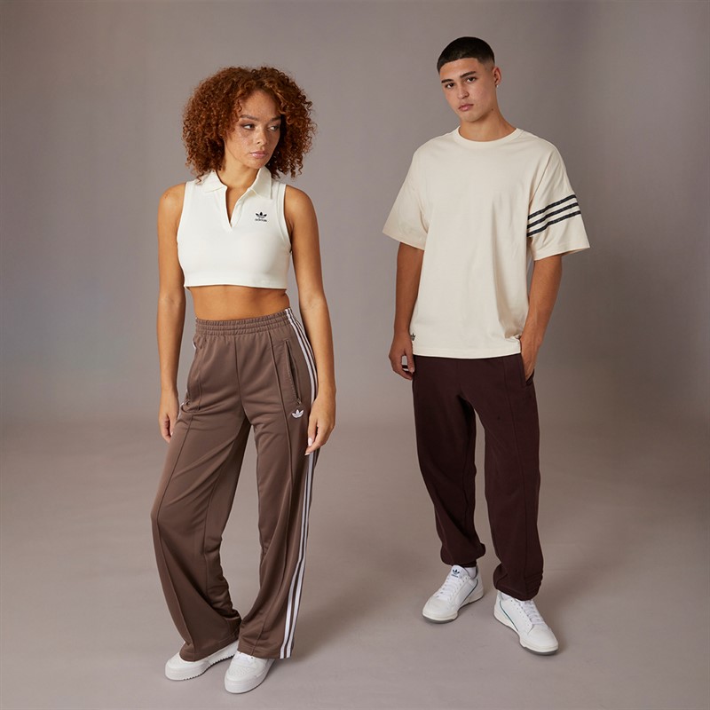 adidas Originals Womens Adicolor Classic Firebird Loose Track Pants Trace Brown