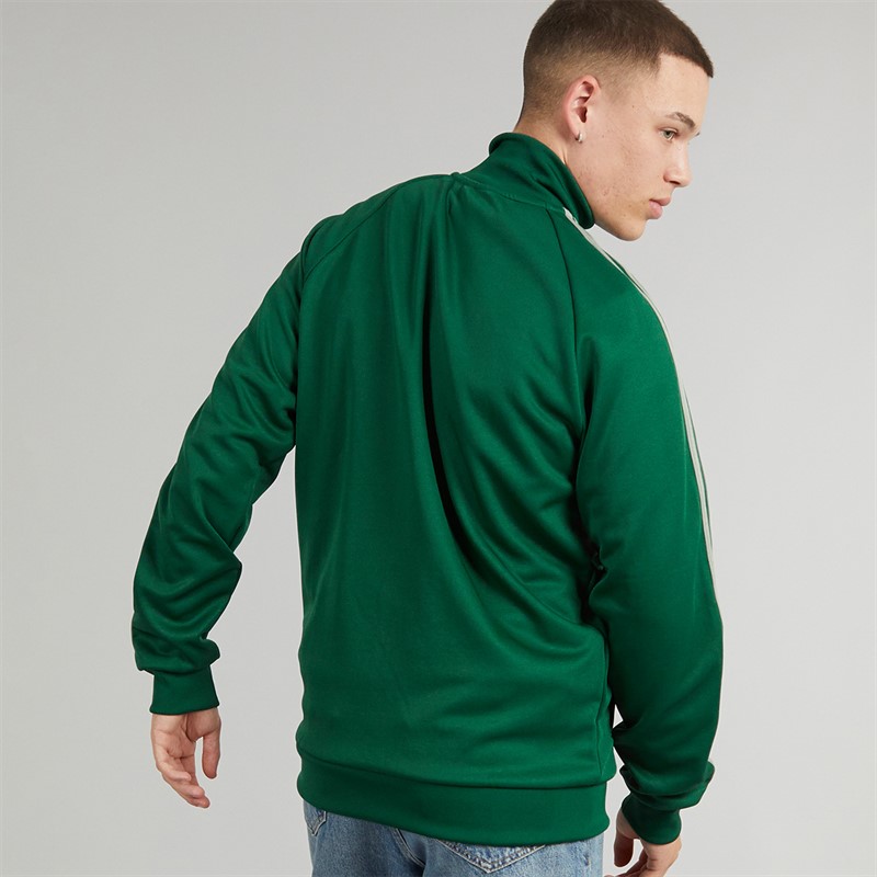 adidas Originals Mens Adicolor First Track Top Collegiate Green/Silver Green