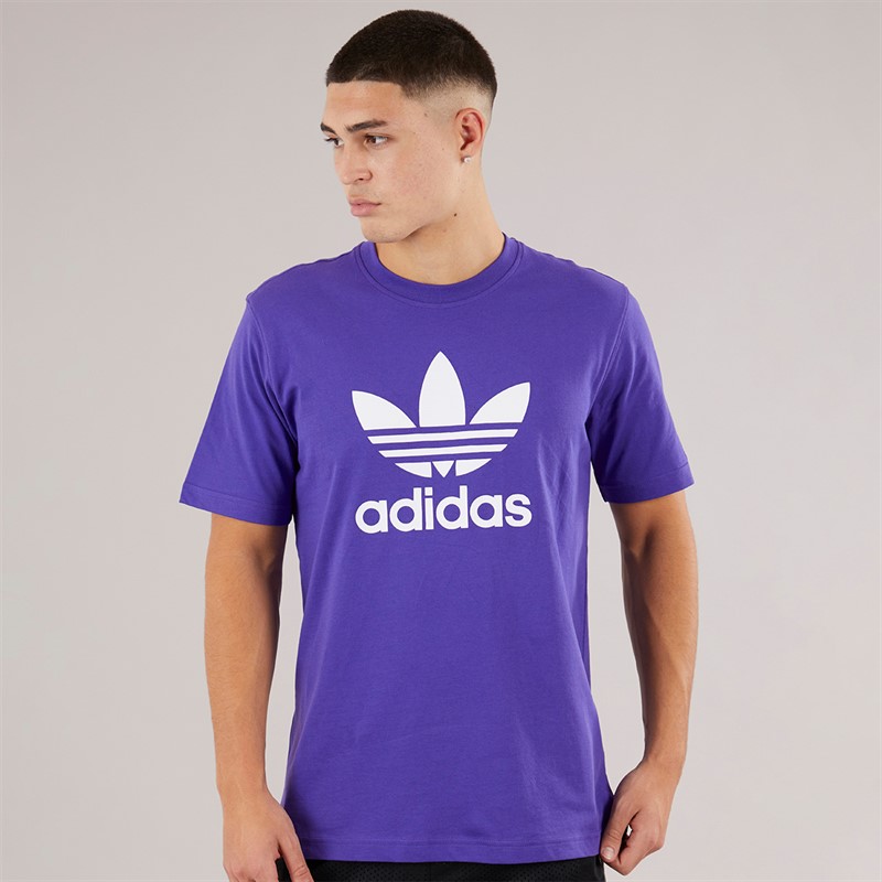 adidas Originals Mens Adidcolor Trefoil T-Shirt Energy Ink