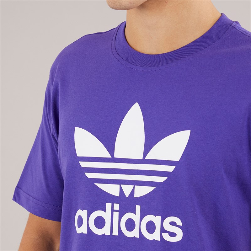 adidas Originals Mens Adidcolor Trefoil T-Shirt Energy Ink