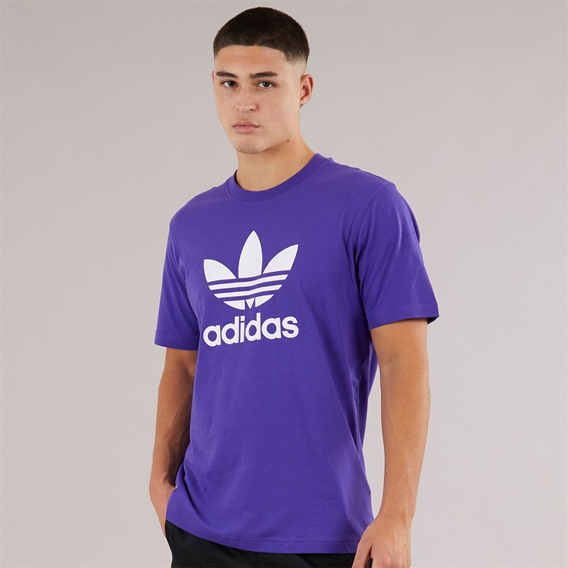 adidas Originals Mens Adidcolor Trefoil T-Shirt Energy Ink