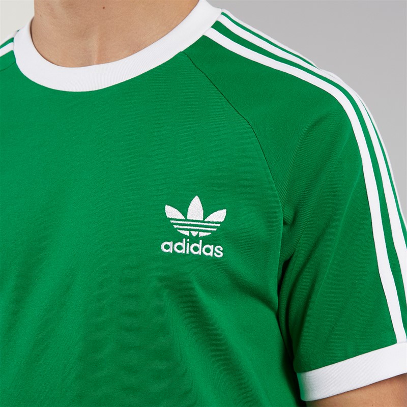adidas Originals Mens Adicolor Classics 3-Stripes T-Shirt Green