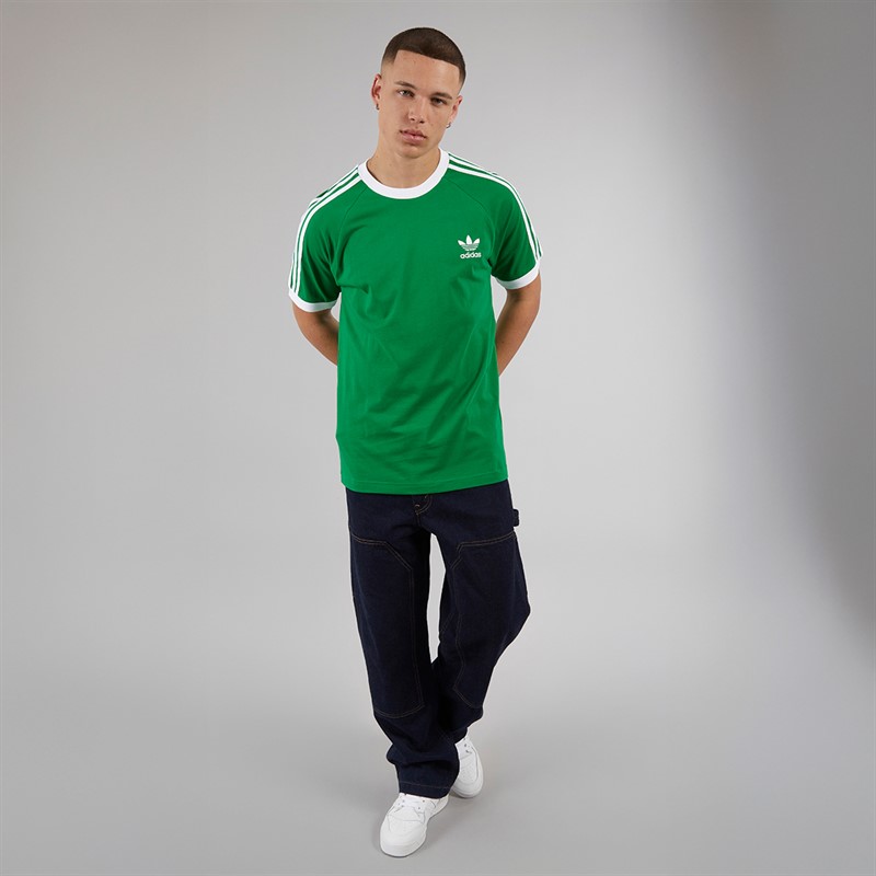 adidas Originals Mens Adicolor Classics 3-Stripes T-Shirt Green