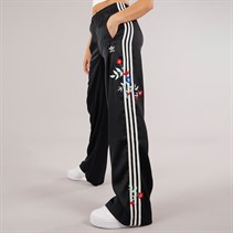 adidas Originals Womens Graphic Floral Firebird Track Joggers Black