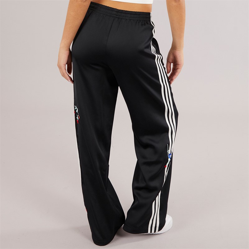 adidas Originals Womens Graphic Floral Firebird Track Joggers Black