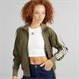 adidas Originals Womens Adicolor Classics Loose Firebird Track Top Olive Strata