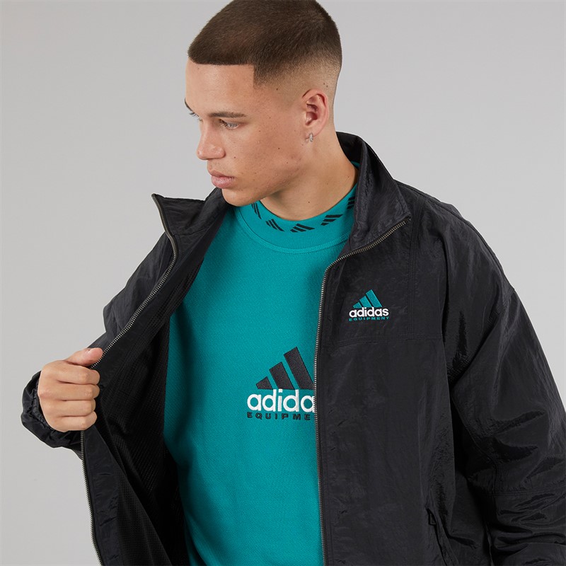 adidas Originals Mens EQT Full Zip Track Top Black