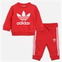 adidas Originals Infant Boys Adicolor Graphic Crew Sweatshirt And Joggers Set Better Scarlet