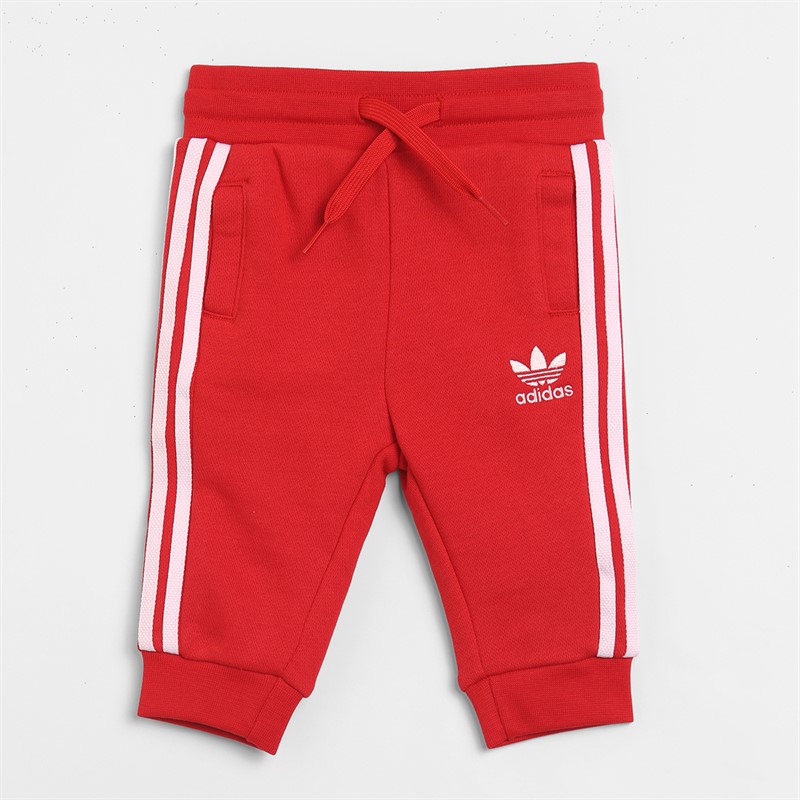 adidas Originals Infant Boys Adicolor Graphic Crew Sweatshirt And Joggers Set Better Scarlet