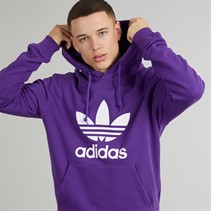 adidas Originals Mens Adicolor Classics Trefoil Hoodie Energy Ink