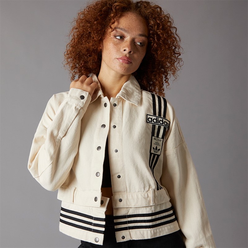 adidas Originals Womens Adibreak Denim Two In One Track Top Natural Denim