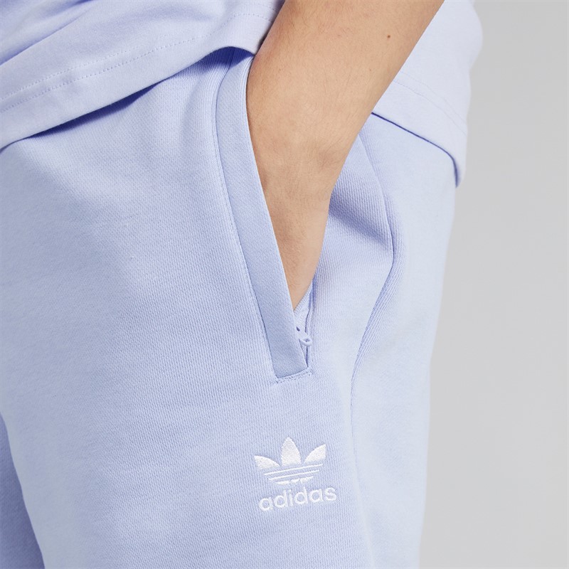 adidas Originals Mens Trefoil Essentials Sweat Shorts Violet Tone
