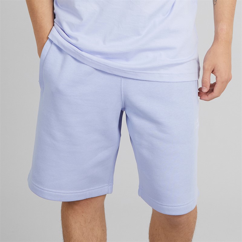 adidas Originals Mens Trefoil Essentials Sweat Shorts Violet Tone